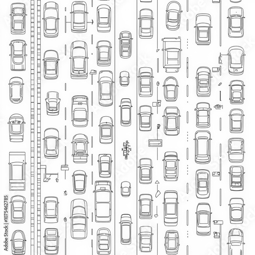 A bustling city street with...