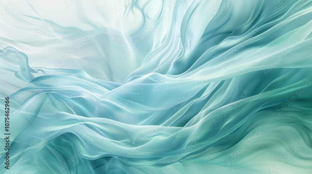 Aqua Silk Swirl: Abstract image of flowing teal and aqua silk fabric creating a dynamic, swirling pattern. Elegant and ethereal texture with soft, dreamy colors. Aqua Silk Swirl: Abstract image of flowing teal and aqua silk fabric creating a dynamic, swirling pattern. Elegant and ethereal texture with soft, dreamy colors.