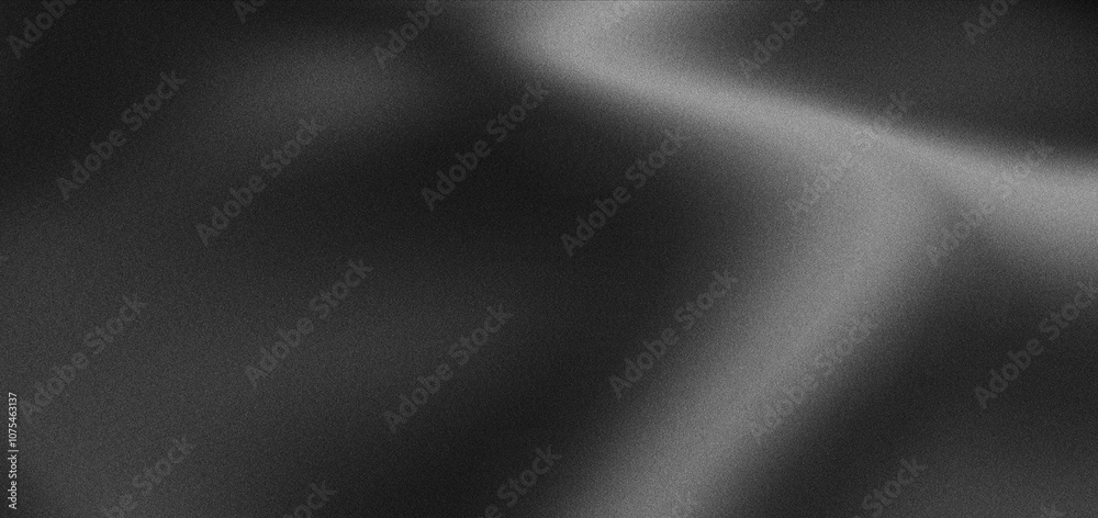 abstract Black and White grainy gradient background, noise texture ...