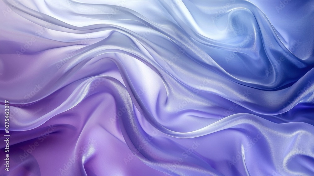Serene Silk Drape: Lavender and Blue Hues