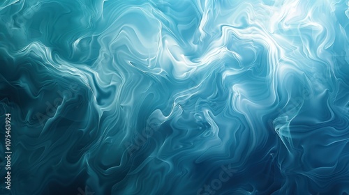 Abstract Ocean Dreams: A mesmerizing swirl of cerulean and azure hues creates a captivating abstract design, reminiscent of the deep ocean depths.