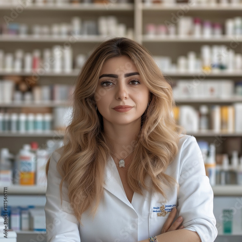 Female Pharmacist Isolated