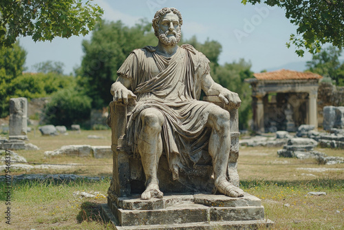 Statue Of Zeus At Olympia