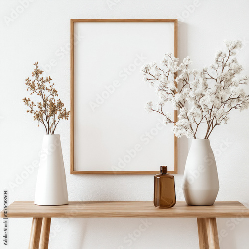 Table With Photo Frame On I...