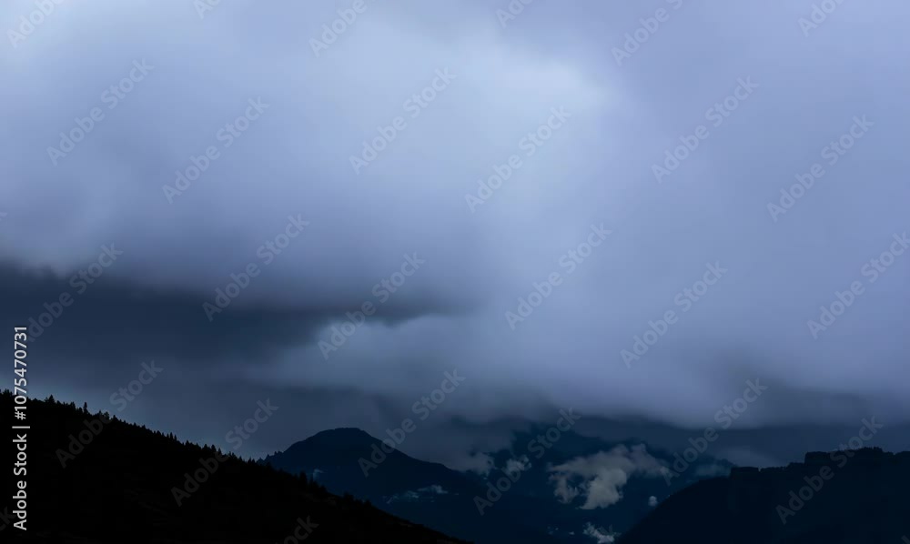 majestic timelapse of storm clouds approaching mountain landscape majestic timelapse of storm clouds approaching mountain landscape
