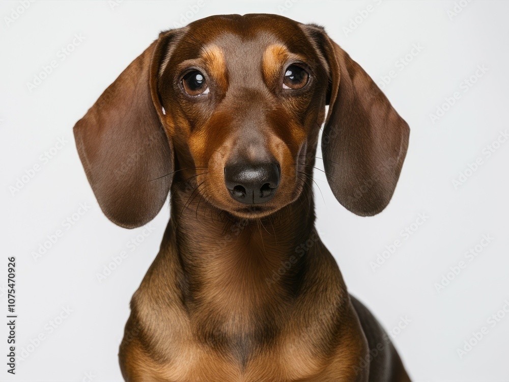 Dachshund Portrait: A captivating portrait of a charming dachshund, showcasing their distinctive long body, short legs, and expressive eyes. Dachshund Portrait: A captivating portrait of a charming dachshund, showcasing their distinctive long body, short legs, and expressive eyes.