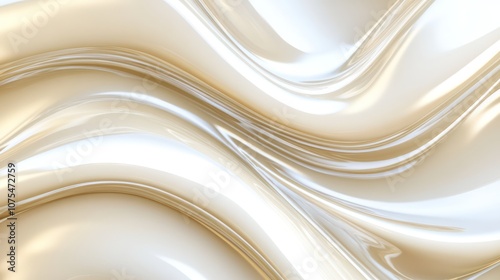 Beige Cream Texture with Smooth Swirling Pattern. Skincare and Cosmetic Product Background for Design and Print