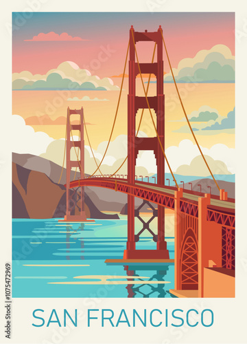 Golden Gate Bridge poster San Francisco, California