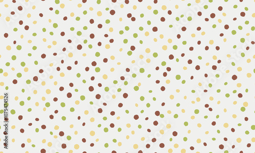 Polka dot vector design with a minimalist round shape pattern. Ideal for trendy fabric prints, wallpapers, and poster backgrounds with a simple geometric touch.