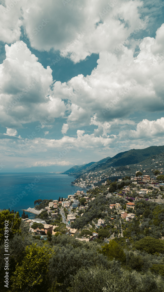Italian riviera in summer, Liguria, Italy