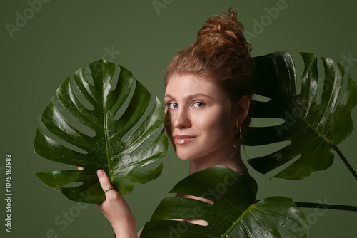 Beautiful young woman with ...