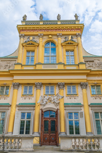 Wilanоw Palace. a former royal palace. Historic Monuments. Warsaw, Poland.