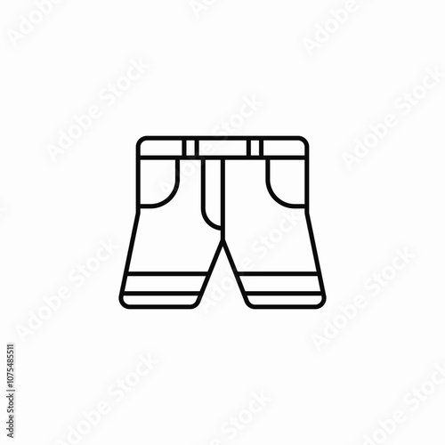 shorts pants icon sign vector