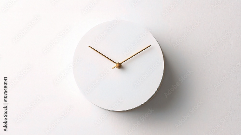 Minimalistic Clock Design on a Clean White Background, Perfect for Modern Spaces, Home Decor, and Stylish Interiors, Evoking Calmness and Simplicity in Design Minimalistic Clock Design on a Clean White Background, Perfect for Modern Spaces, Home Decor, and Stylish Interiors, Evoking Calmness and Simplicity in Design
