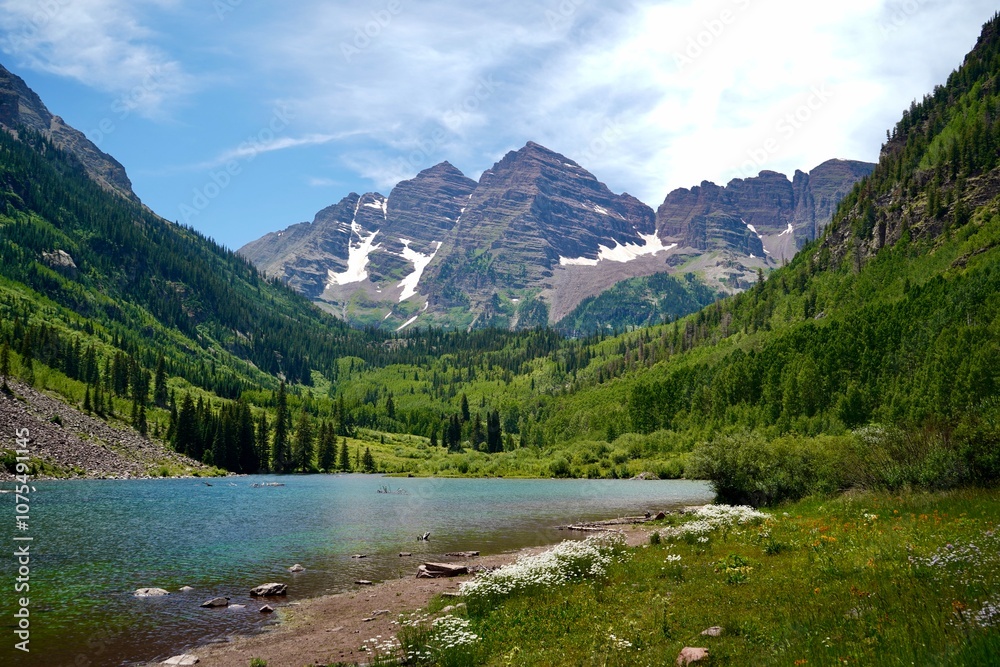 Fototapeta premium Maroon Bells in Aspen, Colorado.