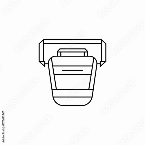 handbag clutch icon sign vector