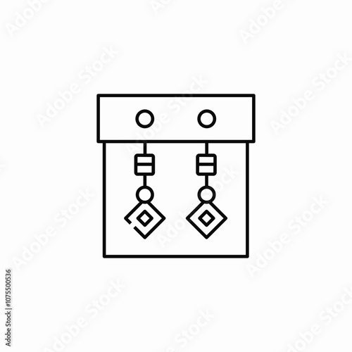 earring pack icon sign vector