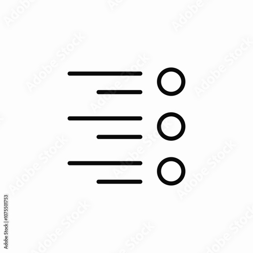 radio button list icon sign vector