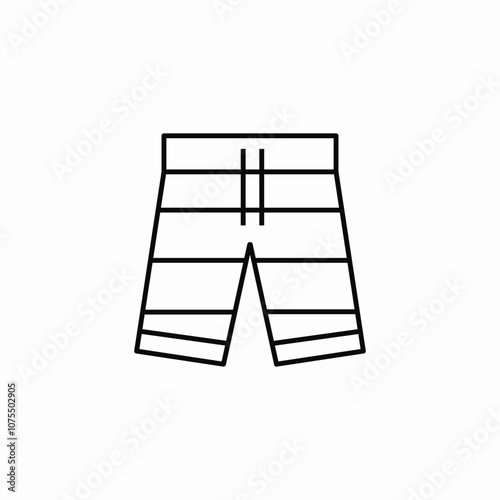 swimming shorts icon sign vector