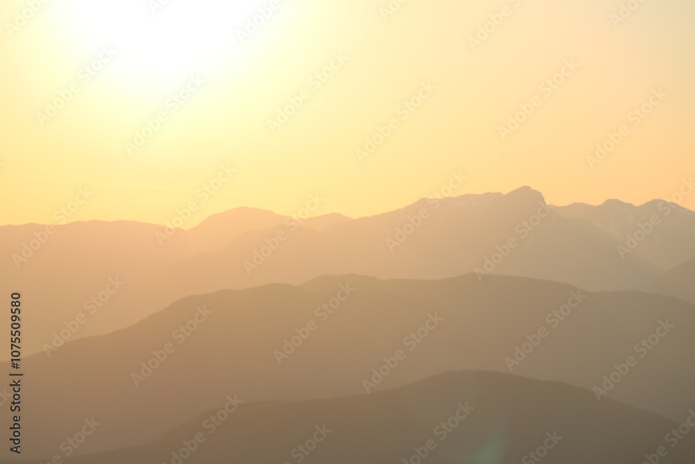 Mountain Hike Sunset View Mountain Hike Sunset View