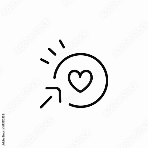 love mood choice click icon sign vector