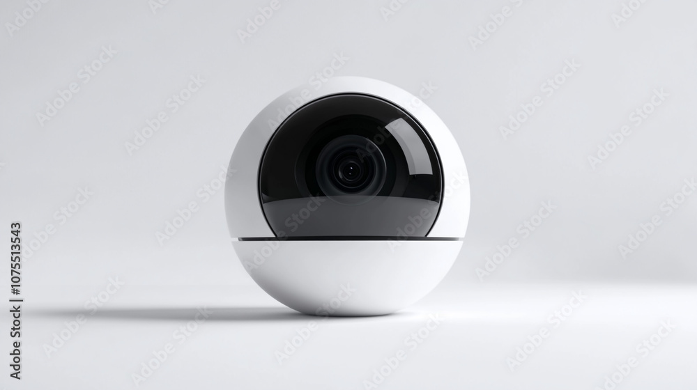Modern White Security Camera with Wide Angle Lens for Home Safety Modern White Security Camera with Wide Angle Lens for Home Safety