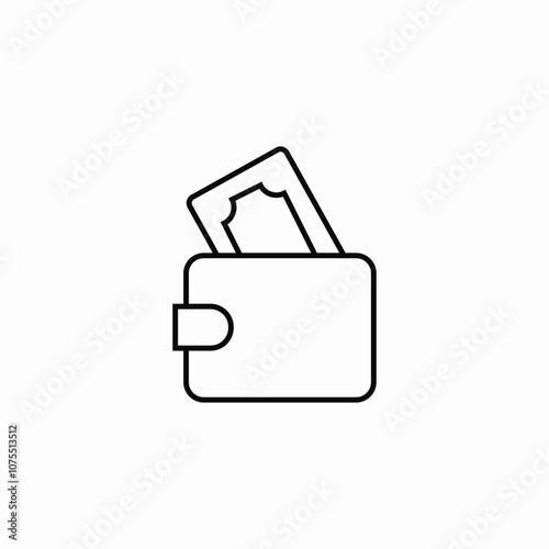 wallet money icon sign vector