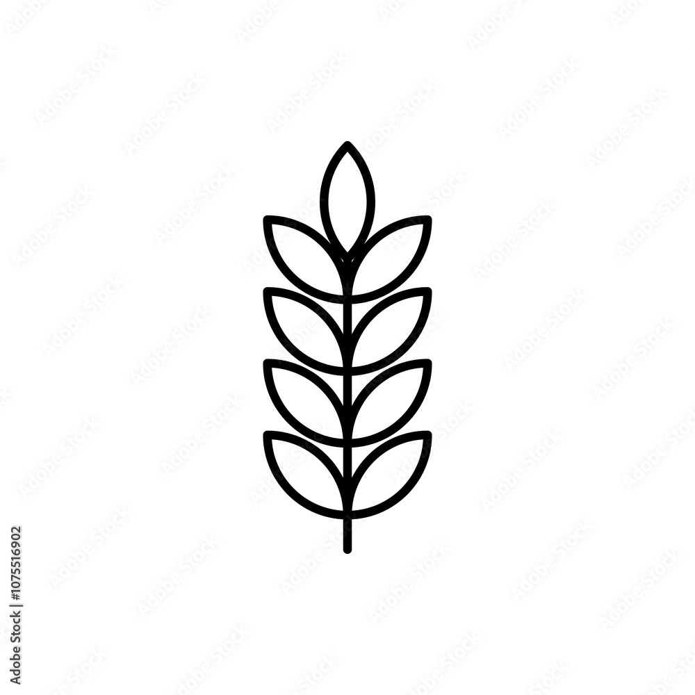Wheat Grain Icon Wheat Grain Icon