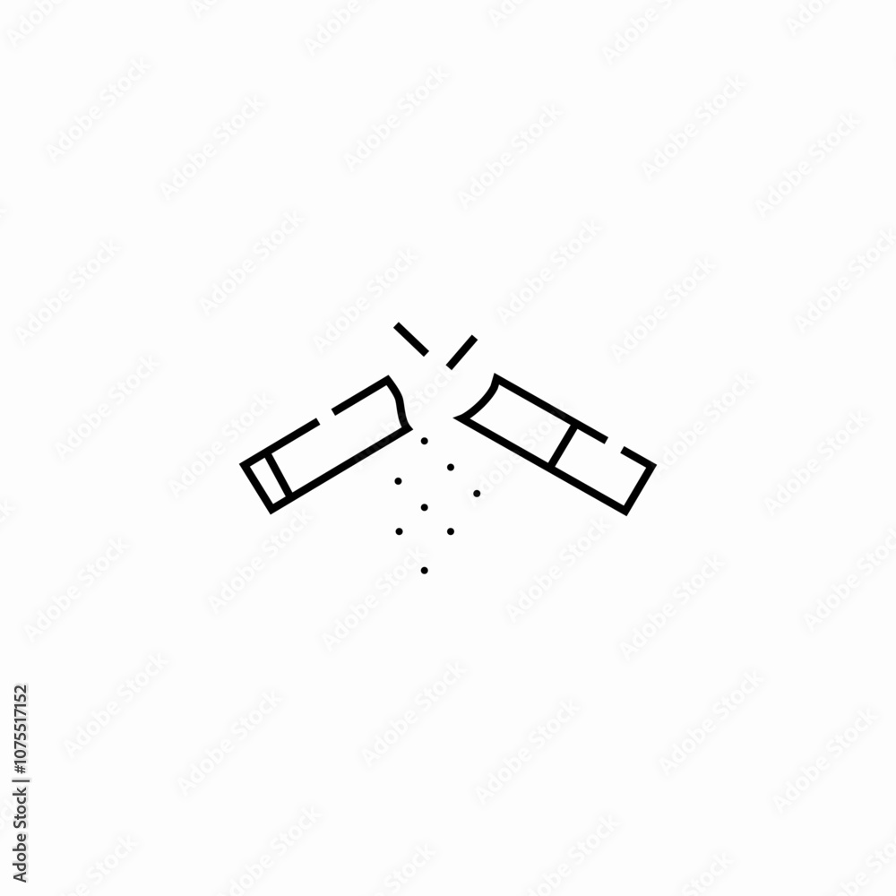 break cigarette icon sign vector break cigarette icon sign vector