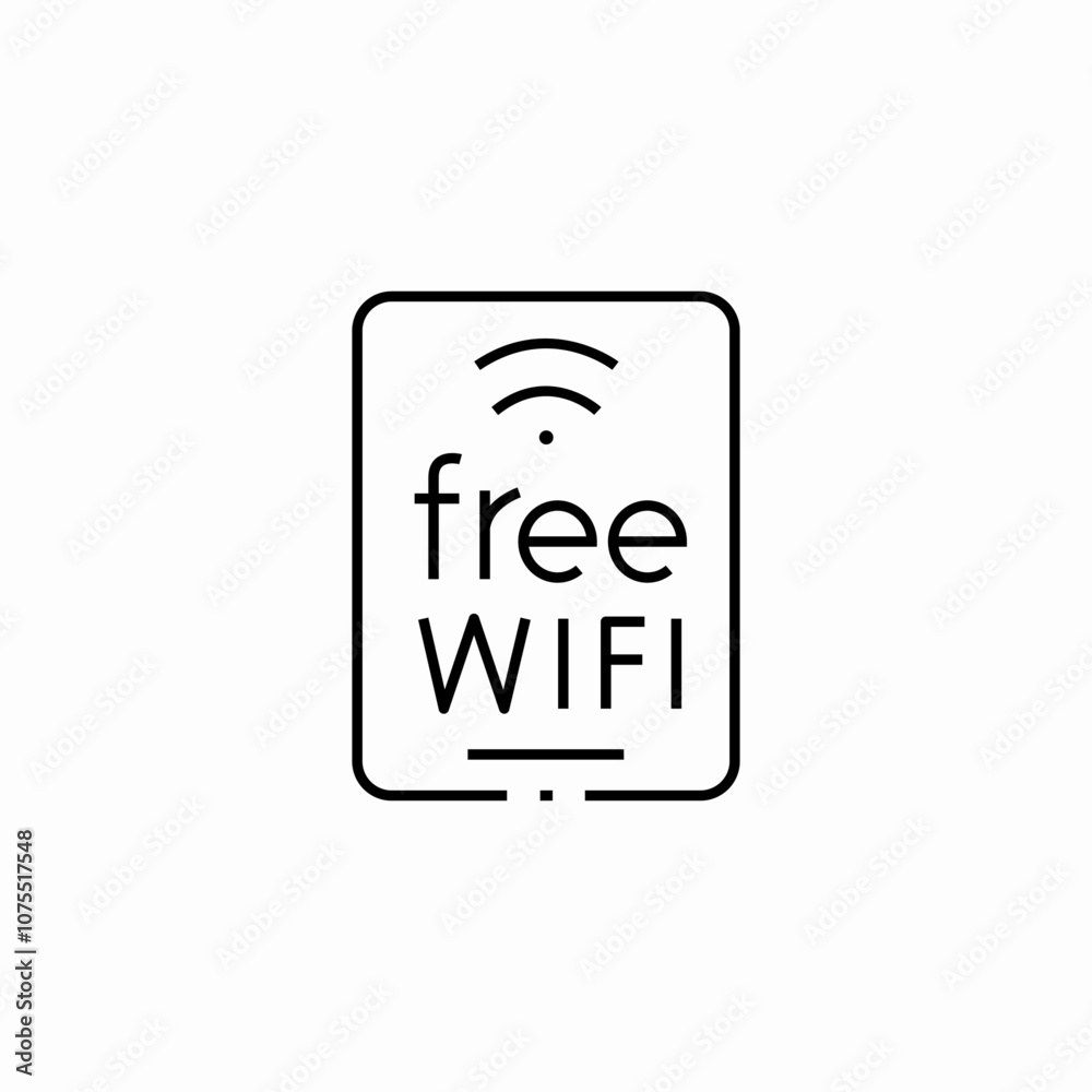 free wifi banner icon sign vector free wifi banner icon sign vector