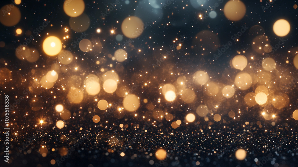 Sparkling Golden Bokeh Lights Background Texture Sparkling Golden Bokeh Lights Background Texture
