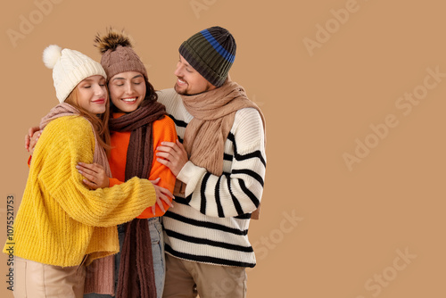 Man and two beautiful women...