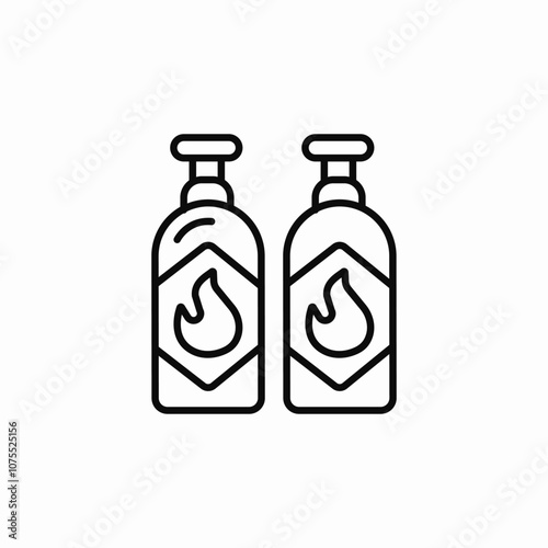 gas cylinders icon sign vector