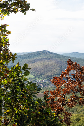 Seasonal natural scene, Tribec mountain range, Slovakia photo