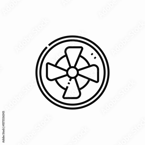 air fan icon sign vector