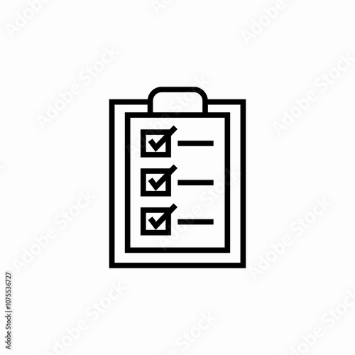 check list clipboard icon sign vector