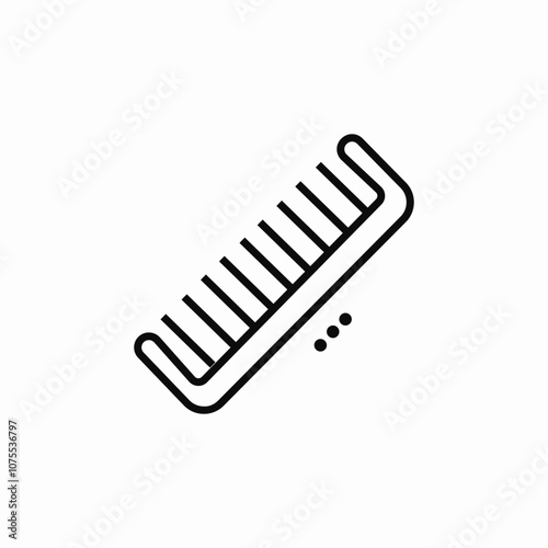 comb hair icon sign vector