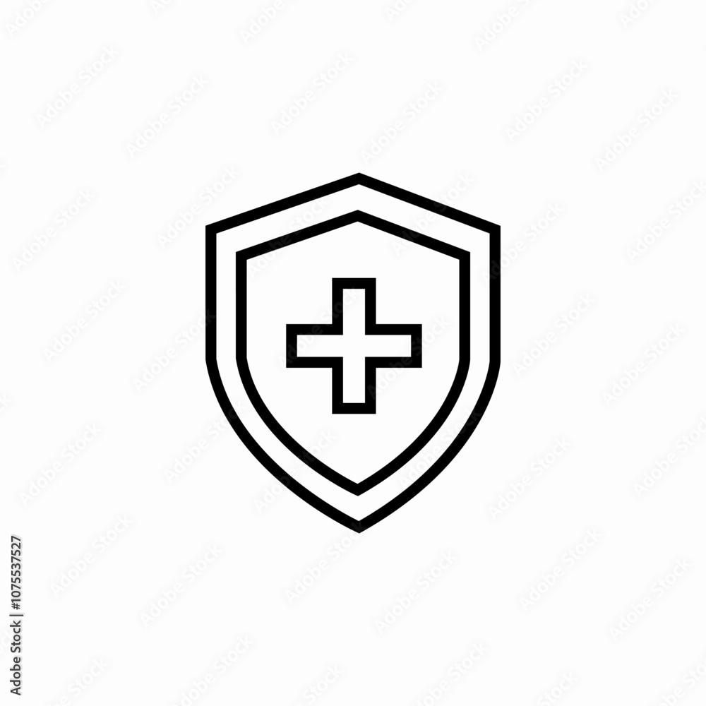 medicine protection shield icon sign vector medicine protection shield icon sign vector