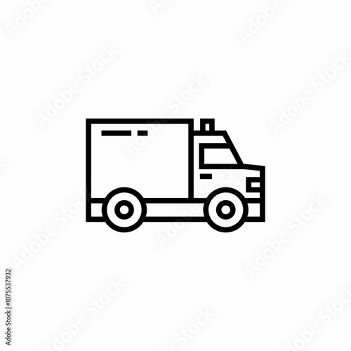 truck lorry icon sign vector