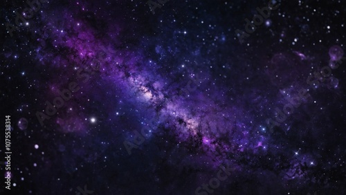 Abstract purple black space galaxy starry night sky background