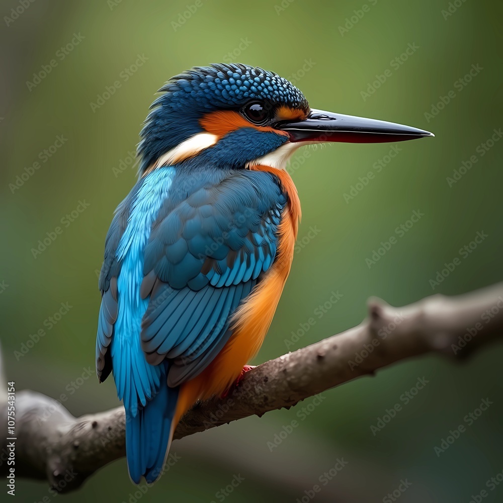 Fototapeta premium El Guardián Azul del Arroyo