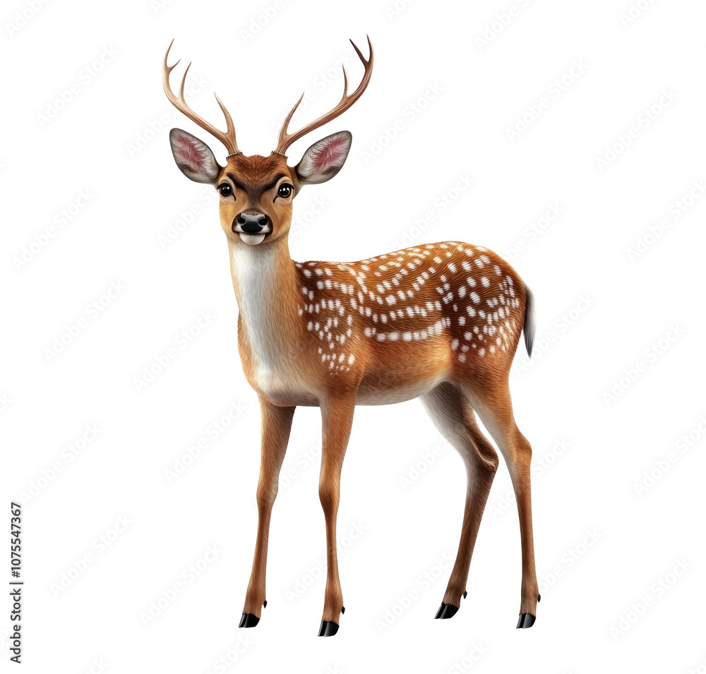 Fototapeta premium deer isolated on white