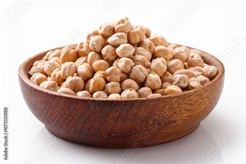 chickpeas  on a white background. photo