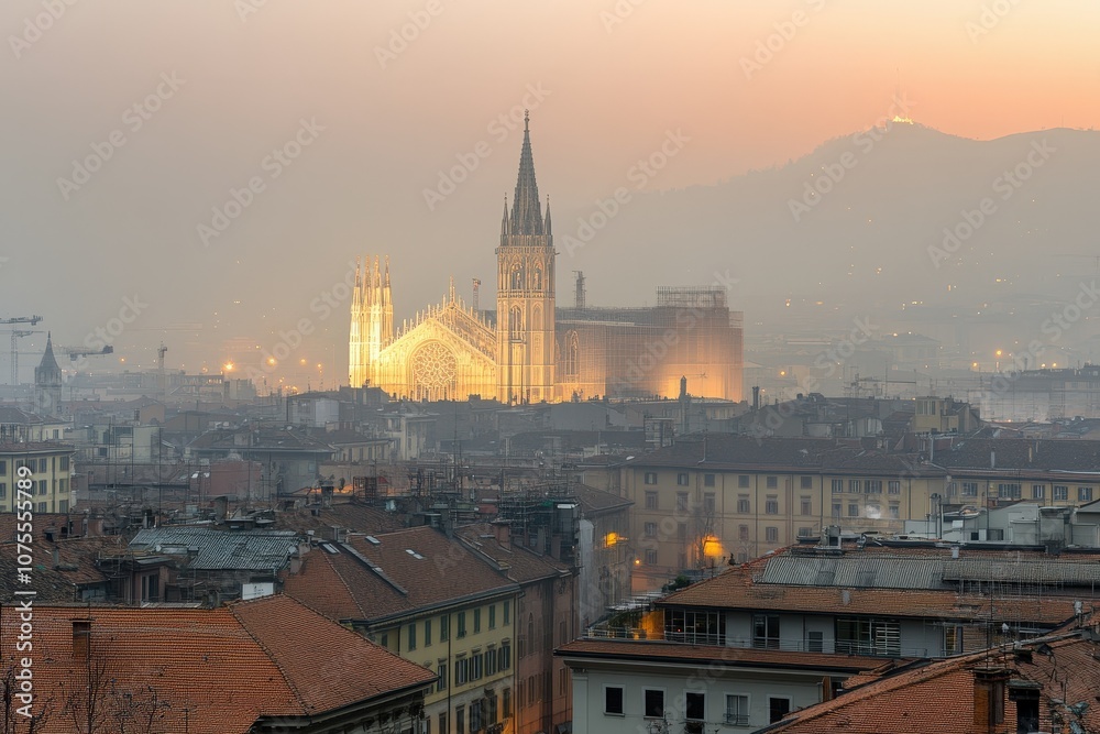 Naklejka premium Close-up black and white photo of petrified wood texture. Beautiful simple AI generated image