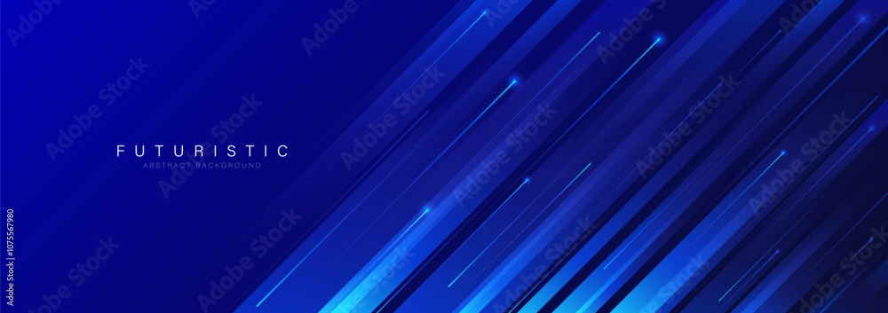 custom made wallpaper toronto digitalAbstract diagonal geometric lines on blue background. Technology digital futuristic concept. Suit for business, website, corporate, poster, presentation, cover, flyer, brochure, banner