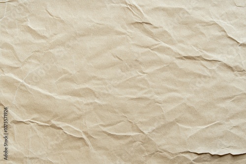 A close-up of crumpled white paper with a rough, wrinkled texture and creases. Beautiful simple AI generated image photo