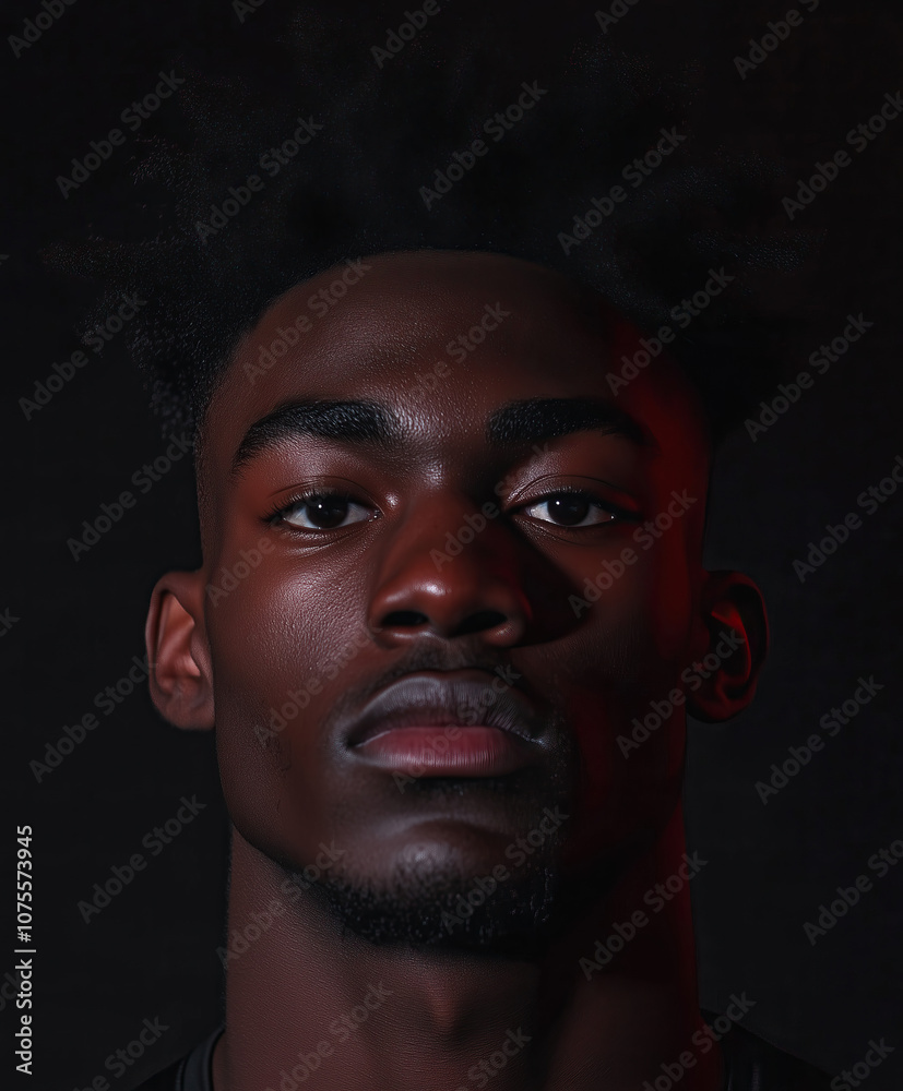 Arican Amerrican male portrait Arican Amerrican male portrait
