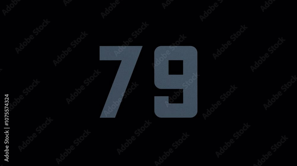Scroll Number 79. Rolling Number. Transparent Background. Alpha Channel Scroll Number 79. Rolling Number. Transparent Background. Alpha Channel