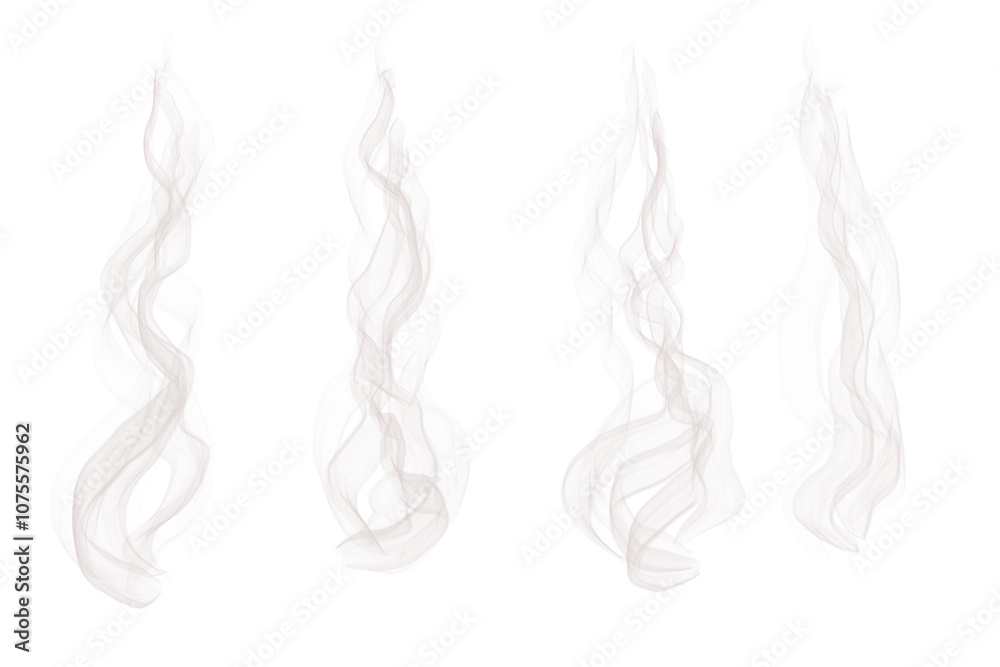 smoke isolated on white background