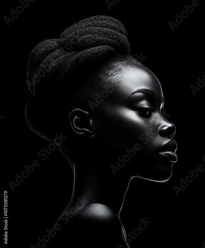 African Amerrican woman portrait photo